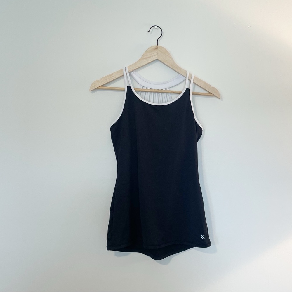 Kyodan Black and White Athletic Tank